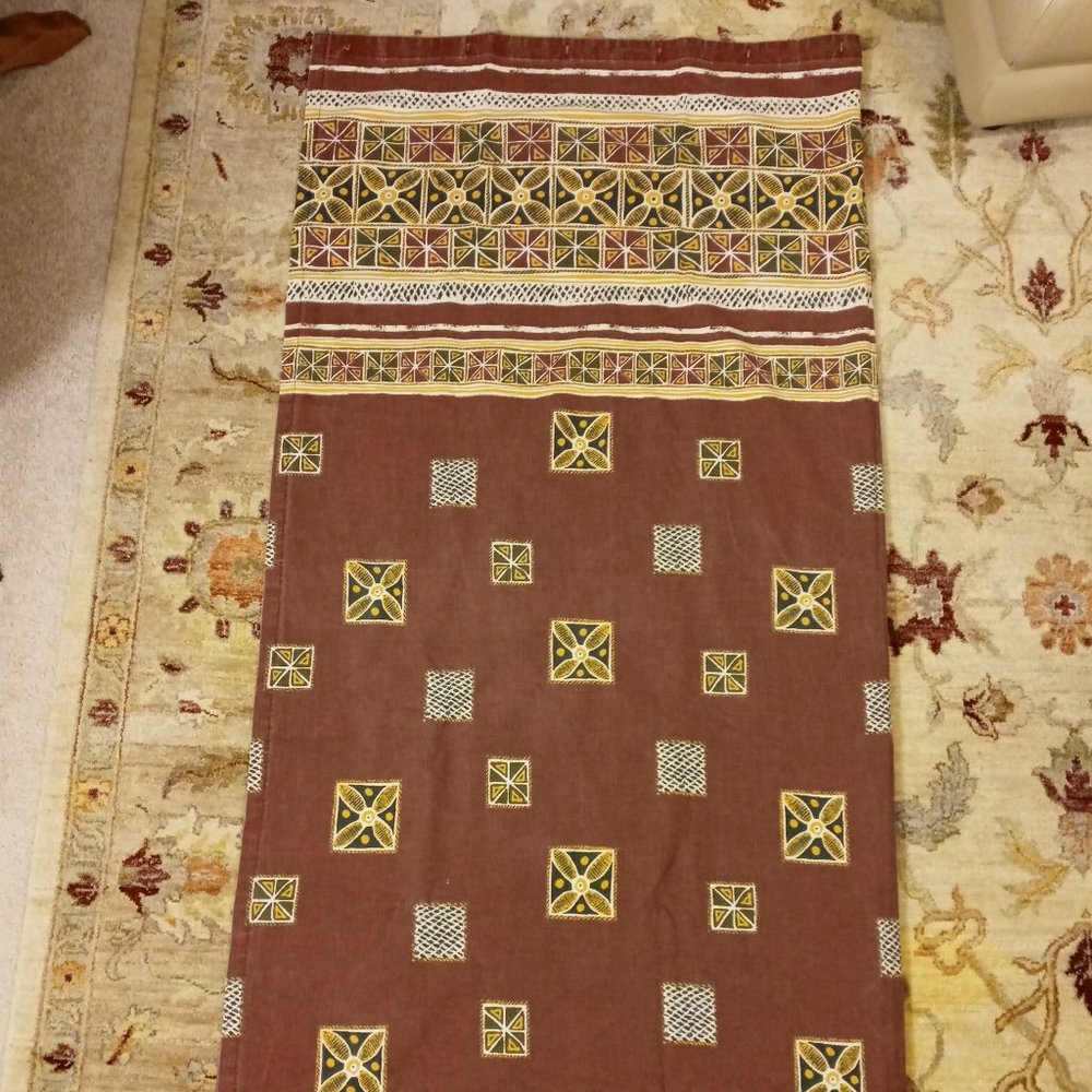 Used Heavy fabric shower curtain